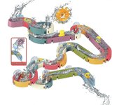 48pcs Juguetes de Baño, Pista de Juguete Deslizante Con Suct, Juguete S, Juguetes Para Bañera, Juguetes De Baño Para Niños Pequeños -Ribn
