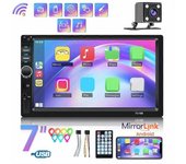 Universal 2 Din Car Radio 7 pulgadas Autoradio Reproductor multimedia HD Pantalla táctil Auto Audio Car Player Estéreo de coche MP5 USB FM con cáma...