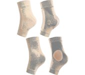2 pares calcetines de skate acolchados protector de tobillo calcetines de patinaje sobre hielo skate tobillo tobillo almohadilla para botas, patine...