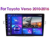 JIULUNET 2 Radio de coche Din para Toyota Verso R20 2010-2016 Reproductor multimedia estéreo Android Navigation Carplay