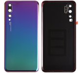 Carcasa de batería con adhesivo y tapa para lente de cámara para Huawei P20 Pro - Azul Aurora Multicolor Aurora Blue