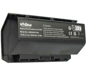 Batería vhbw compatible con portátiles Asus Rog G750JZ, G750JH, G750J, G750, G750JX, G750JW, G750JS, G750JM (5900 mAh, 14.8 V, Li-Polymer) Negro