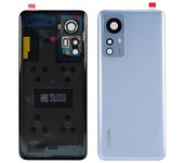 Para Xiaomi 12 5G / 12X 5G Tapa de la carcasa de la batería trasera con repuesto de la cubierta de la lente del anillo de la cámara Multicolor Style B