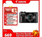 Redkid Kamera Digital portabel Canon PowerShot G7X Mark II, kamera Digital kecil perbesaran optik dengan bukaan besar, kamera kartu Video 4K G7X2
