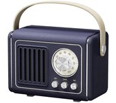 P19 Retro FM Radio Design Bluetooth Speaker Bluetooth Music Subwoofer inalámbrico con asa Multicolor Style C