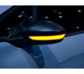 2 piezas para Peugeot 208 2008 2012 2013 2014 2015 2016 2017 2018 2019 2020 Citroen C3 Dynamic LED Espejo lateral intermitente luz fluida Amarillo