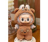 17cm Labubu Linda muñeca Ropa Latido del corazón Macaron Vinilo Ropa de bebé Solo cambio Ropa Colección de adornos de escritorio Regalo de juguete ...
