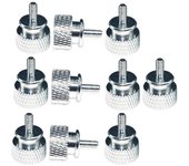 10Pcs/Lot UNC6 -32 M3.5 Tornillo de mano para soporte de GPU Caja de computadora de la fuente de alimentación Tornillos del panel lateral PC Assemb...
