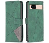 Para Google Pixel 8a Estuche Teléfono Cartera Cubierta Carcasa de cuero PU Verde
