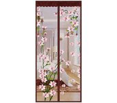 Augro Cortina Magnética De Mosquitera, Mantiene Alejados A Los Mosquitos Y Otras Criaturas Puertas De Cortina Magnética De Mosquitera-80x220Cm-Flor