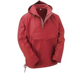 Último estilo Anorak con capucha bata chaqueta nueva Rojo Large