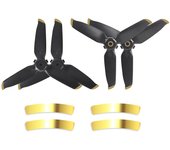 4PCS Hélices Liberación rápida 3-Blade Wing Puntales Blade Blade para DJI FPV Combo Drone Oro