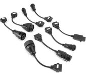 Cable OBD de 8 piezas Conector OBD2 de camión de 8 piezas Ligero y portátil para escáner automático Truck Diagno