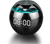 Radio Reloj, Reloj Despertador Digital de Cabecera, Reloj Digital, Altavoces Bluetooth Portátiles, Radio Reloj FM