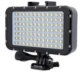 50 m / 164 pies Luces subacuáticas regulables recargables a prueba de agua Luces de buceo Luces de video LED 84 LED 5000lm para cámaras Gopro Nikon...