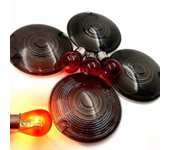 Lente de señal de giro para Harley Davidson Electra Glides Road King Smoke