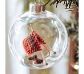 Tejer Adorno De Navidad, Regalo De Punto, Bola De Navidad Decoración Del Árbol De Navidad Adornos Colgantes, Tejer Adorno De Navidad, Decoración Na...