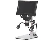 Microscopio digital G1200 Pantalla a color grande de 7 pulgadas Pantalla LCD de base grande 12MP 1-1200X Am continuo EU Plug- No battery