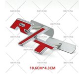 Metal R/t Rt Logo Emblema Insignia Pegatinas de la parrilla delantera del coche para Dodge Journey Charger Challenger Calibre Nitro Ram Estilo de c...