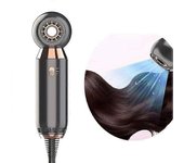 Phwj Secador de pelo de viaje, secador de pelo iónico, 800 W, 2 ajustes de temperatura: bajo nivel de ruido para viajes domésticos, dormitorio de h...