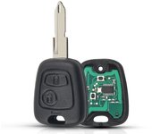Llave de coche remota 433mhz ID46 para Peugeot 106 107 206 306 307 207 407 Socio para Citroen C1 C2 C3 C4 Saxo Picasso Ne73 Blade