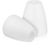 2 Pcs pantallas de lámpara Reemplazo Cubiertas de lámparas pequeñas Apertura de pantallas de luz de mesa Pantallas de escritorio Blanco 10X10X11.5CM
