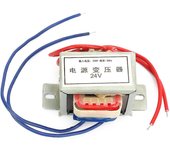 Transformador de potencia único de aislamiento de núcleo tipo EI 220V-24V 12W 50Hz