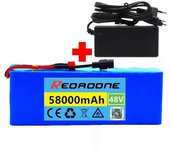 unbrand NUEVO 48v 58ah 13s3p 18650 Batería Batería de litio 58000mah Bicicleta eléctrica ciclomotor eléctrico paquete de baterías de iones de litio...