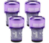 Paquete de 4 filtros V12 de reemplazo para aspiradoras delgadas V12 y aspiradoras delgadas V12 Detect, número de pieza 971517-01 Como se muestra