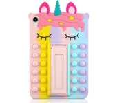 Ubiuo Funda Rainbow Unicorn Funda Protectora compatible con iPad Mini 6ª Generación de 8,3 pulgadas con Stand Heavy Duty A prueba de golpes