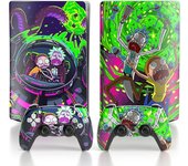 Heytea PS 5 Skin Disc Edition Anime Console and Controller Pegatina de vinilo, duradera, resistente a los arañazos, alineada con precisión, compati...