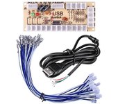 Tablero de control de gamepad USB de la placa de circuito del joystick arcade de bricolaje para Mame Jamma y otros juegos de lucha de PC Como se mu...