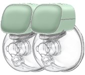Extractor de leche portátil portátil dual eléctrico portátil de bajo ruido manos libres Green