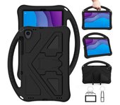 Para Lenovo Tab M10 HD 2020 X306X Carcasa protectora anticaída con soporte Negro
