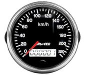 Yuxin Velocímetro GPS 12v/24v 85mm 220km/h para coche y moto