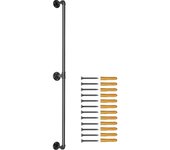 Vevor Pasamanos de escalera de escalera de tubería Pasamanos de 4 pies de acero al carbono para montaje en pared