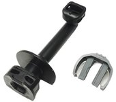 Tubo de salida de agua de varilla de extensión para tubo de escape de codo de lavadora de alta presión K2 K3 con abrazadera 4.064- Gris negro