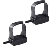Pedales de bicicleta estática 2 piezas para bicicleta reclinada Commute Home Gym Workout 1 a 2 Negro