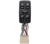 Interruptor maestro de energía eléctrica delantero izquierdo del lado del conductor 9357028001 para 1992-1994 Galloper 93570-28001 Y negro