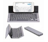 Mini teclado plegable inalámbrico compatible con Bluetooth portátil Aleación de aluminio Teclado plegable recargable de travel office para el hogar