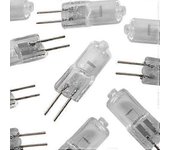 10x DC 12v bombillas halógenas gy6.35 / g6.35 50w regulable blanco cálido 2700k 2 pin cápsula transparente bombilla para araña, lámpara de escritor...