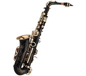 Saxofón alto Mib Saxofón Latón Lacado Oro 82Z Tipo Llave Instrumento de viento madera con estuche de transporte acolchado Guantes Paño de limpieza ...