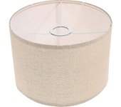 Reemplazo de pantalla de pantalla de tambor de lino natural para lámpara de mesa