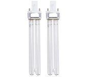 2pcs 11w Ultraviolet Uv Desinfection Light Lamps Uv Sterilization Light Bulbs For Sterilizer Fish Tank (g23 Lamp Base) Como se muestra