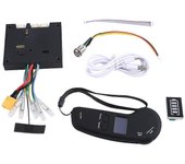 Kits de motor de cubo de monopatín eléctrico de doble accionamiento ESC y tablero de control de longboard de patineta eléctrica remota (Control A) ...
