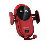 Shxx Wireless Car Charger 10w Quick Charge Phone Holder, Sensor infrarrojo, Abrazadera automática Car Vent Phone Holder Compatible con todos los te...