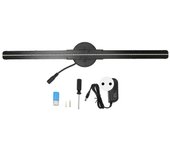 Ventilador de holograma 3D 16.5in 2000x224 WiFi 3D Proyector con 224 perlas de luz LED para publicidad en tiendas comerciales 100?240V EU Plug