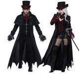 Disfraz de Halloween Adulto Hombres Mujeres Pareja Disfraz de Vampiro Mascarada Disfraz de Escenario Disfraz de Diablo Vestido de Fantasma Zombie M