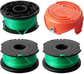 Línea de carrete de recortadora de hilo compatible con Black and Decker SF-080-BKP 20ft 0080 GH3000 LST540 GH3000R LST540B con cubiertas de tapa de...
