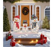 unbrand Navidad Familia Al Aire Libre Decoración De La Escena Iluminada Navidad Muñeco de Nieve Jardín Decoración Del Jardín Adornos De Las Fiestas...